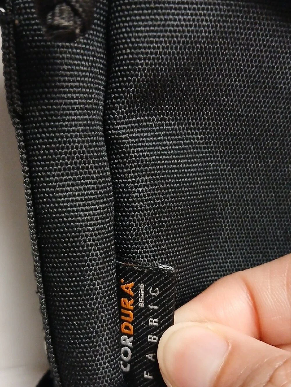 Supreme Black Crossbody Bag with White Logo Strap